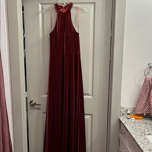 Revelry Rich Burgundy Velvet Dress